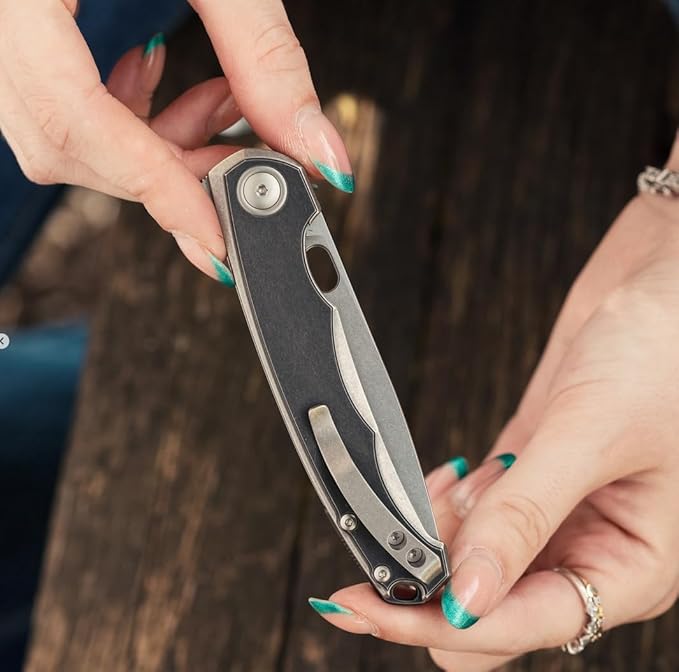 ECLIPSE Folding Pocket Knife, Vox Design, Lightweight Liner Lock