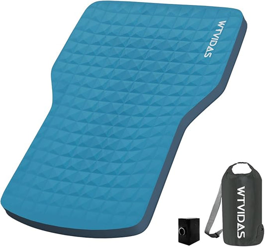 Tesla Model Y Mattress with Solid Foam & Air Pump,Portable SUV Car Mattress,Sleeping Pad for Camping,3.2”Thick