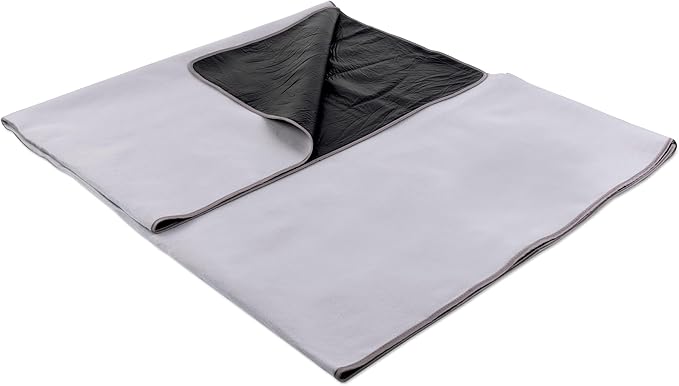 PICNIC TIME Blanket Tote XL Outdoor Picnic Blanket, Beach Blanket, Camping Blanket, (Greige)