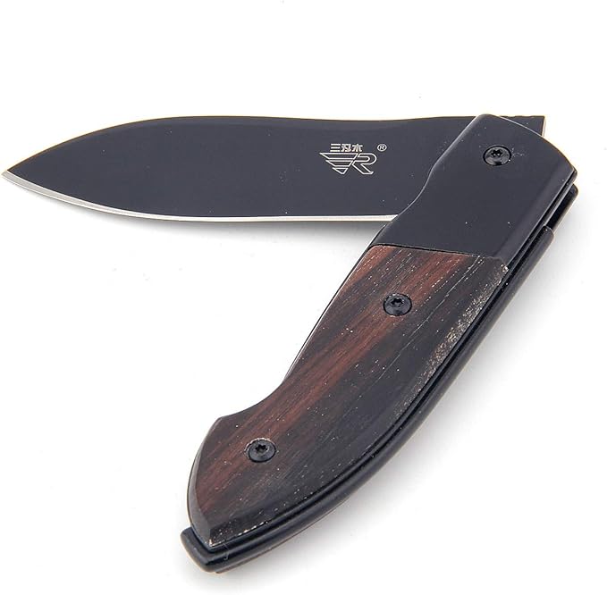 Sanrenmu 7028 LUI-XL Liner Lock Pocket Folding Knife Stainless Steel Blade