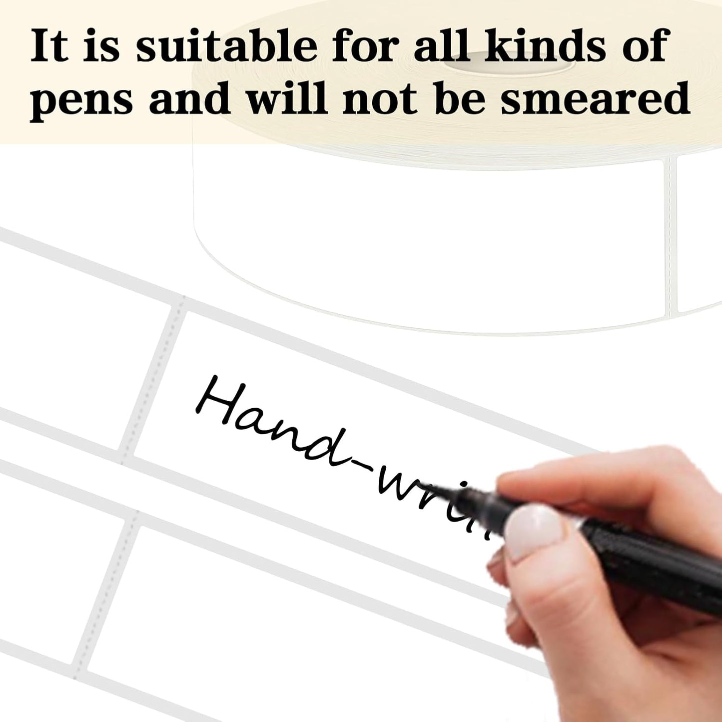 1000 Blank Removable Freezer Labels Water Oil Resistant with Perforation Line for Food Containers Jars Pantry Organization (Ink Quick-Dry，1” x 3”)