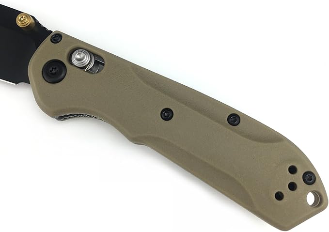 HUAAO 7in Manual Open Pocket Knife, Axis Lock Knife with 2.8in 8Cr13Mov Steel Blade Glass-Filled Nylon Handle, EDC Folding Knife with Clip for Camping Hunting