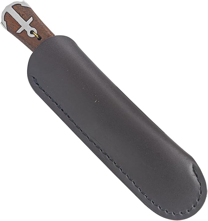 Condor Tool & Knife Ocean Raider Knife | Fixed Blade Hunting Knife | Stainless Steel Full Tang Knife with a Walnut Handle and Hand Crafted Welted Leather Sheath | 3.77 in Blade | 8.82oz (3.5mm Thick)