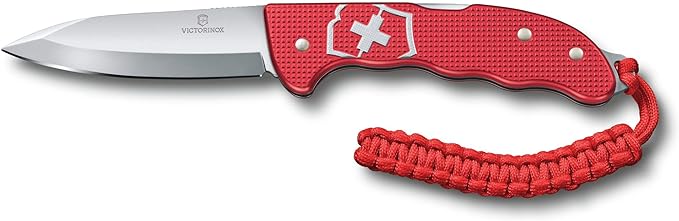 Victorinox Swiss Army Hunter Pro Alox with Clip Paracord, Red, 130 mm