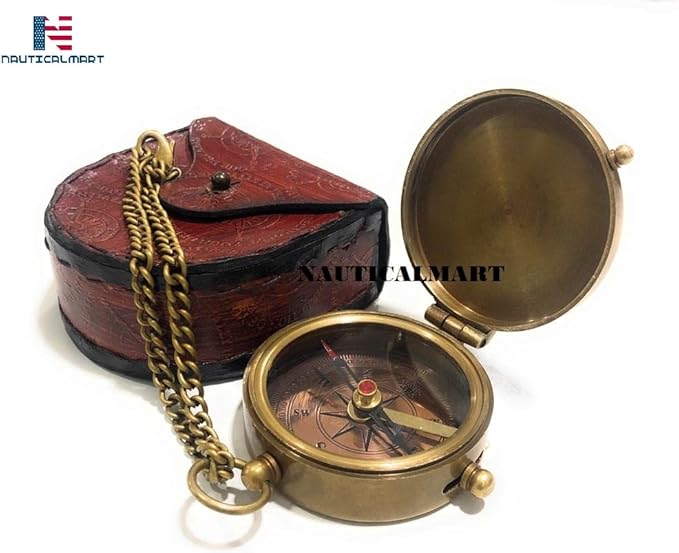 Brass Pocket Compass Grow Old Along with Me Engraving Compass, Valentine Gift, Birthday, Long Distance, Love, Sorry, Keepsakes, Old Memories, Love Momentos
