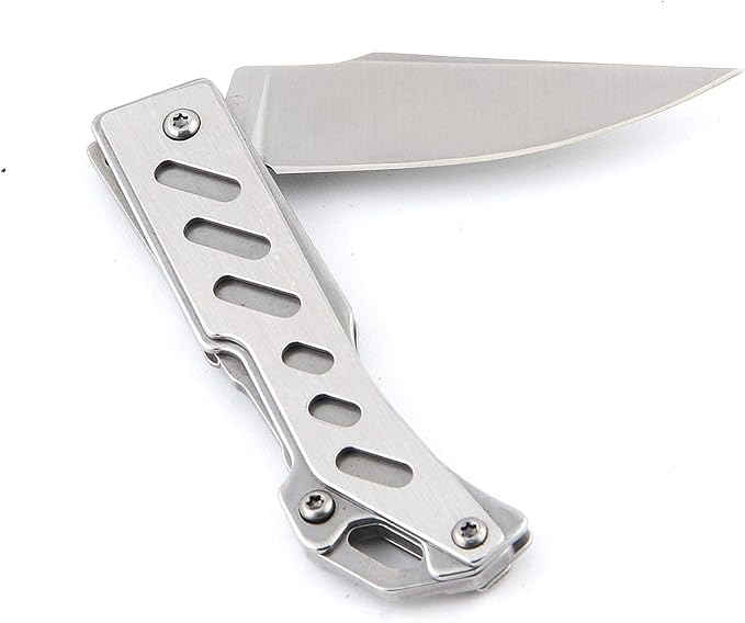 Sanrenmu 4058 Mini Steel Back Lock Folding Knife