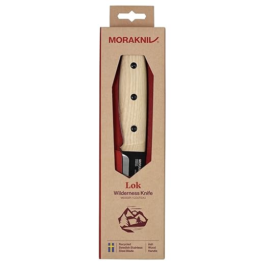 Morakniv Lok BlackBlade (S) Ash Wood Leather Sheath