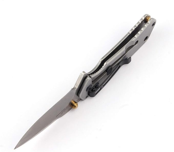Sanrenmu 7056LUC Line Lock 8Cr14Mov Blade 3Cr14N Handle Folding Knife