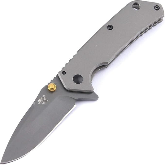 Sanrenmu 7056LUC Line Lock 8Cr14Mov Blade 3Cr14N Handle Folding Knife