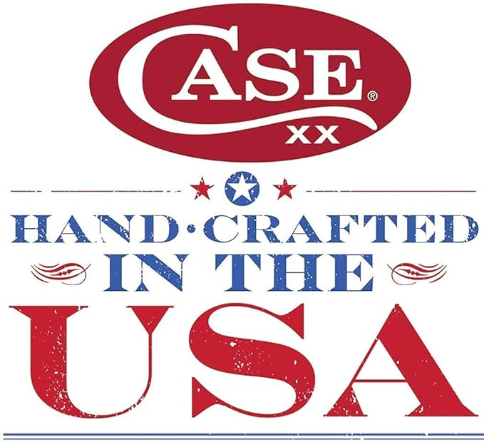 Case XX WR Pocket Knife Stockman White Synthetic Stars & Stripes Item #39919 (4347 SS) 3 7/8 inches Closed, Made In USA