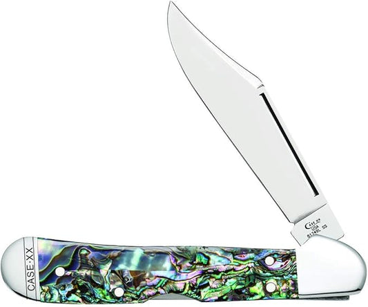 Case WR XX Pocket Knife Abalone Mini Copperlock Item #12020 - (81749L SS) - Length Closed: 3 5/8 Inches