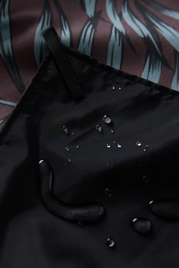 Nomadix Festival Blanket - Perfect for Picnics, Camping, & Lawn Seating - Plush Top & Water Resistant Base - Made with Post Consumer Recycled Materials - Palms Night - 60x70