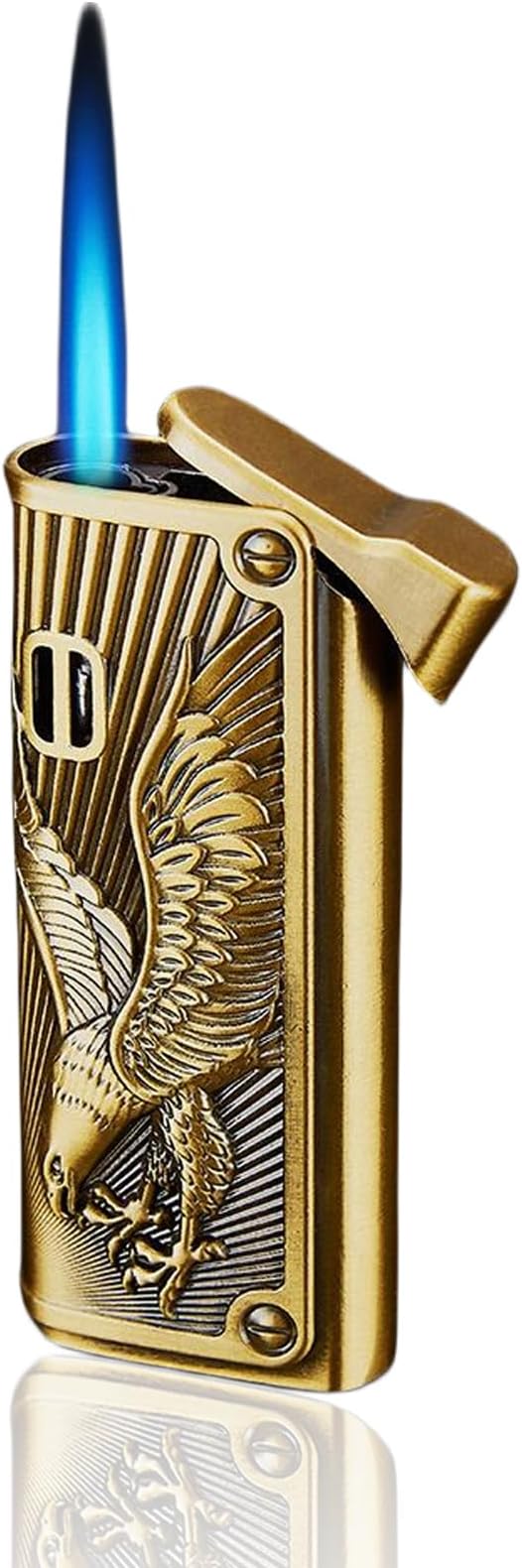 Cool Jet Eagle Torch Lighter Fun Refillable Butane Lighter Adjustable Windproof Unique Gifts for Men/Women,Fireplace Candle Camping BBQ (Without Butane Gas) (09)