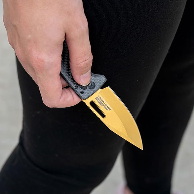 SOG Ultra XR Everyday Carry Slimline Ambidextrous CRYO CPM S35VN Stainless Steel Folding Knives | Titanium Pocket/Money Clip