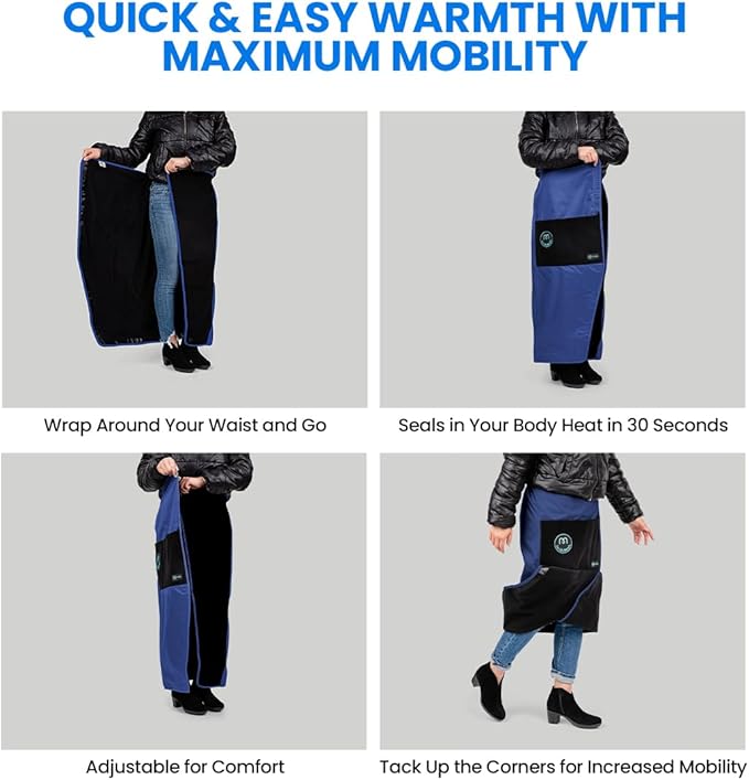 Mozy Wearable & Weatherproof Outdoor Blanket – Lower-Body Thermal Wrap for Superior Warmth