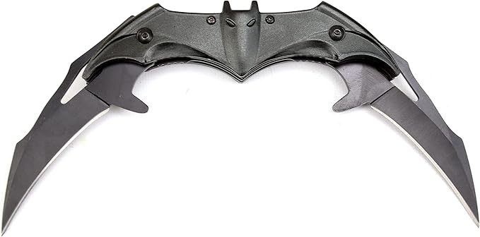 Black BAT Knife Twin 2 Blade Folding Knife (Dark Edition)