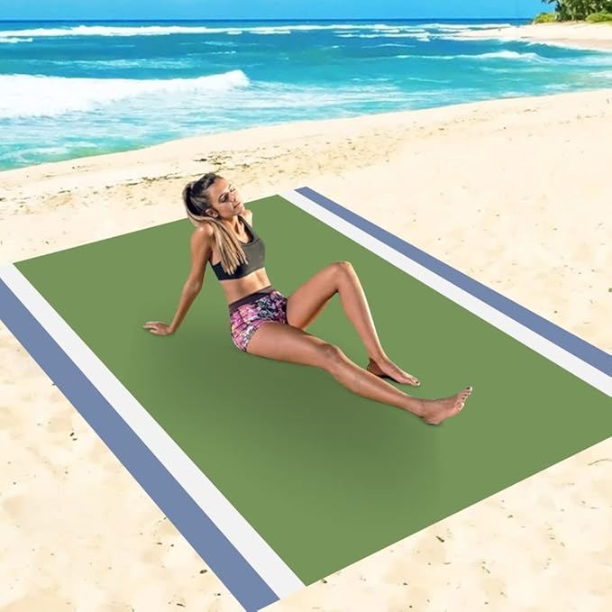 Beach Blanket Large Size 82"x78" Sand Free Waterproof Quick Drying Outdoor Camping for 3-6 Adults,Soft Comfortable Durable for Camping Beach Park Travel Family