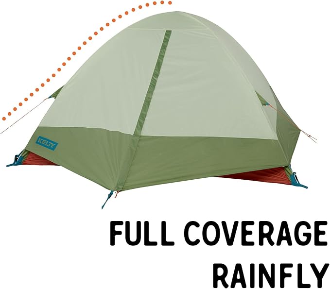 Kelty Tents Kelty Discovery Trail Backpacking Tent, Lightweight and Easy to Setup Backpacking Shelter with 2 Aluminum Poles, Single Door Single Vestibule, Stuff Sack Included