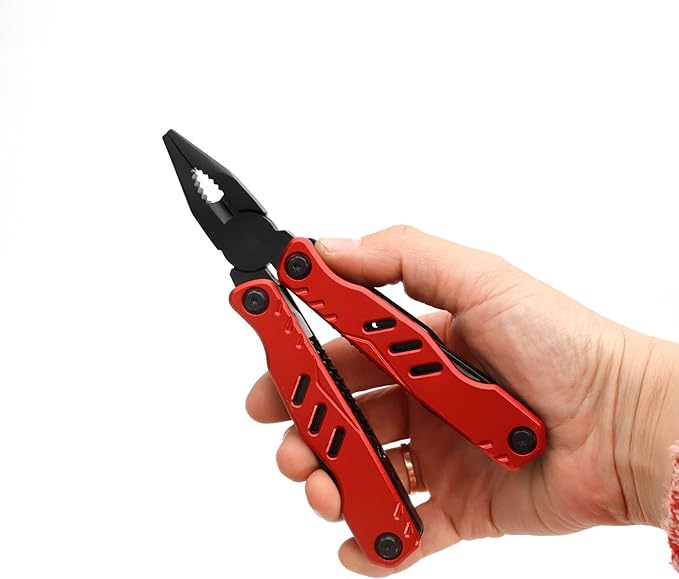 All In One Tool 13-in-1 Multitool Needle Nose Plier, Stripper, Wire Cutter,Bottle Opener,Can Lifter,Trumpet Screwdriver,Cross Screwdriver,Saw Blade For Outdoor, Survival, Camping, Hunting and Hiking