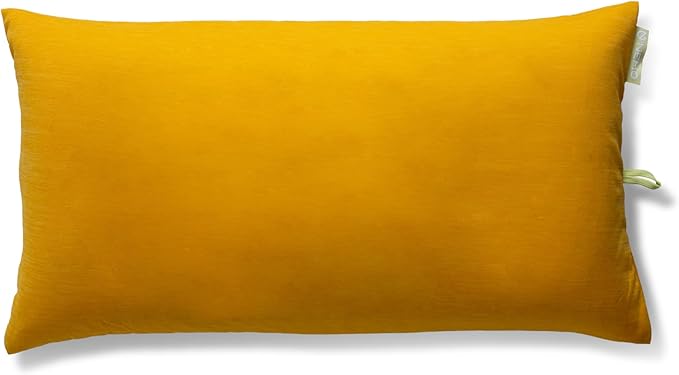 NEMO Fillo Elite Luxury Pillow | Inflatable Pillow for Travel, Backpacking, and Camping, Mango/Citron