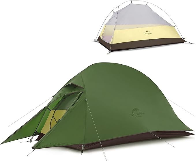 Naturehike Cloud-Up 1 Person Tent, Lightweight Backpacking Tents for One Man, Waterproof Ultralight One Person Tent for Camping Hiking Backpacking