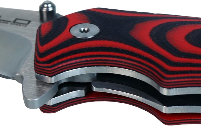 iFIELD EL29090 Knife with G10 Handle and 7cr17mon Steel Blade, 54-57 HRC Hardness, Camping Tool for Fishing Hunting Sport Activity