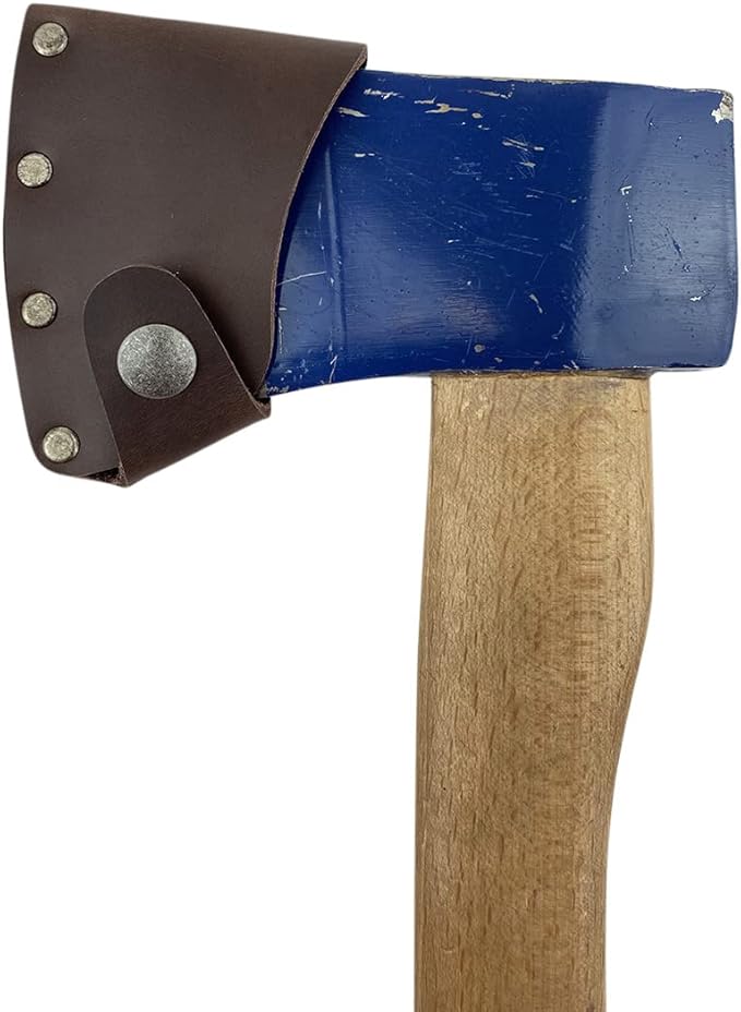 Hatchet Blade Cover Handmade from Full Grain Leather - Protector Case Cover, Small Axe Blade Safety Sleeve, Camping Accessory, Lumberjack Outdoor Essentials