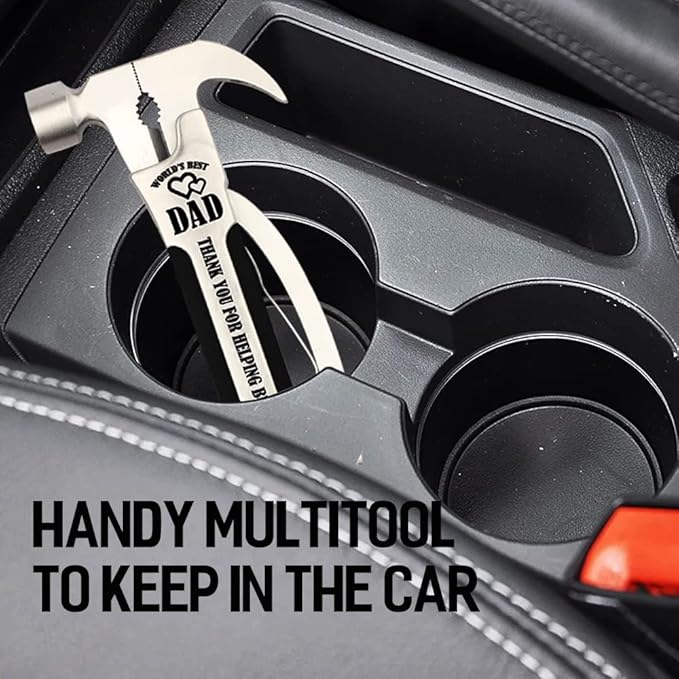 Dad Gifts From Daughter,Son and Kids,Gifts for Dad Who Wants Nothing,Handy Hammer Multitool Gifts Ideas for Dad.