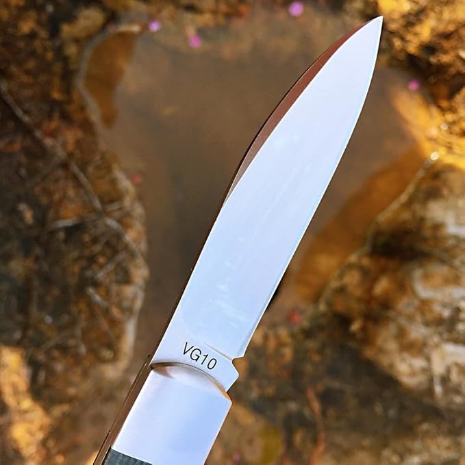 Brother 1510 VG10 Blade Knife Mircarta Grips Slip Joint Pocket Knife â€¦