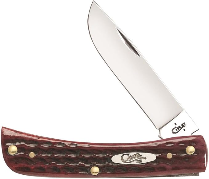 Case WR XX Pocket Knife Pocket Worn Old Red Bone Sod Buster Jr Item #10304 - (6137 SS) - Length Closed: 3 5/8 Inches