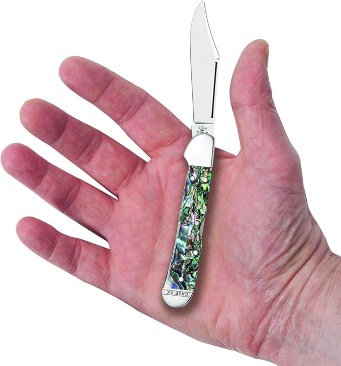 Case WR XX Pocket Knife Abalone Mini Copperlock Item #12020 - (81749L SS) - Length Closed: 3 5/8 Inches