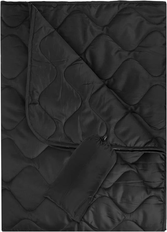Poncho Liner Military Woobie Outdoor Camping Woobie Blanket for Travel, Beach, Grass, Picnic, Car Emergency, Outdoor, Survival