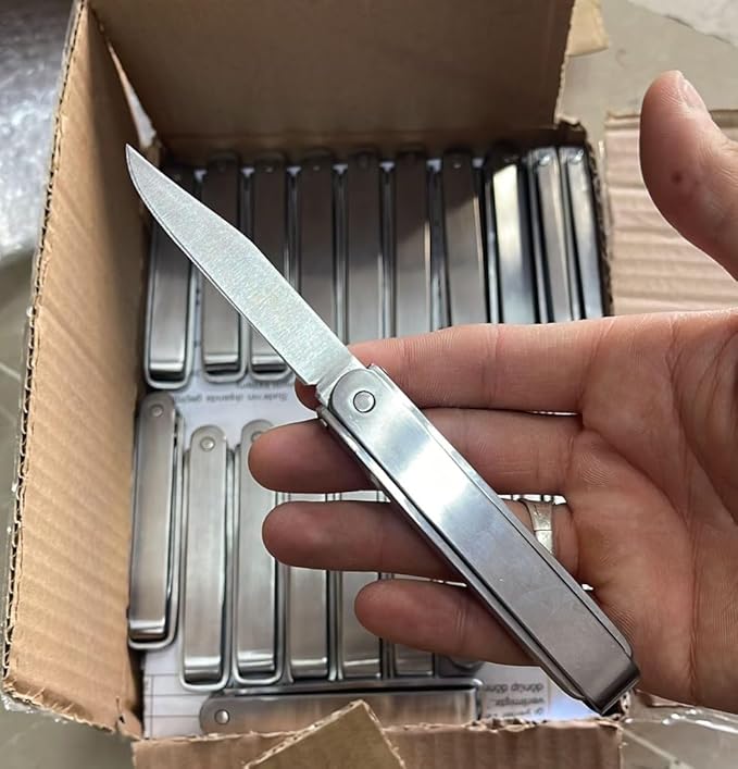 FlipOver Pocket Knife, Silver