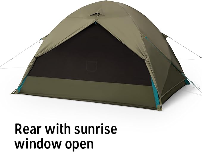 Kelty Daydreamer 4P + 6P Camping Tent, Blackout Fabric, Interior Light Diffusing Gear Loft, Standing Height, PFAS Free