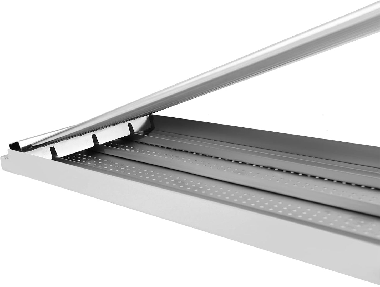 18 7/16" x 7 5/8" Stamped Stainless Steel Cooking Grate & Emitter Set for Charbroil Tru-Infrared Pre-2015 463271314 463241414 463271313 466241413 463224912 for Charbroil Grill Replacement Parts