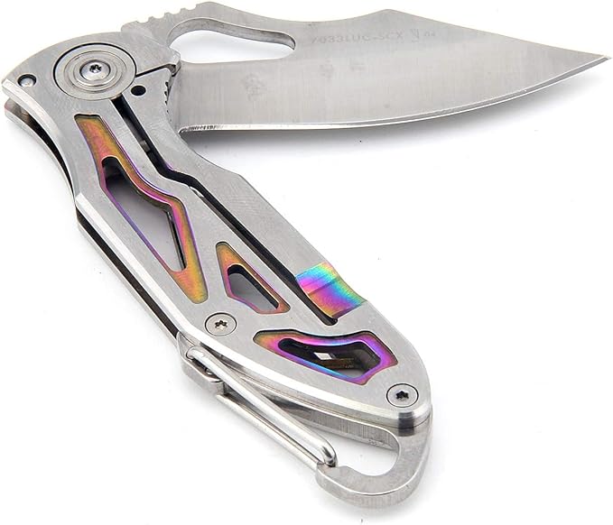 Sanrenmu 7033 Frame Lock Pocket Hunting Folding Knife Stainless Steel Blade Handle