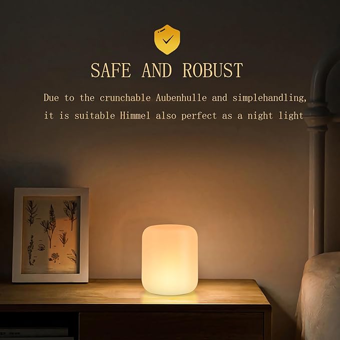 Himmel Camping Lamp,Portable Outdoor Lamp for Hanging,Standing and Mounting,Warm or White Lighting Camping Lamp,Rechargeable Hang Lampe Outdoor,Table lamp for Living Room and Bedroom (Gray)