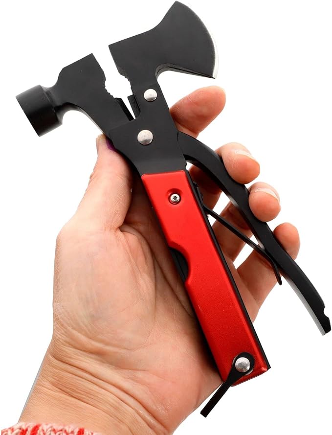 All In One Tool 13-in-1 Multi-tool with Needle Nose Plier, Stripper, Wire Cutter,Bottle Opener,Can Lifter,Trumpet Screwdriver,Cross Screwdriver for Outdoor, Survival, Camping, Hunting and Hiking