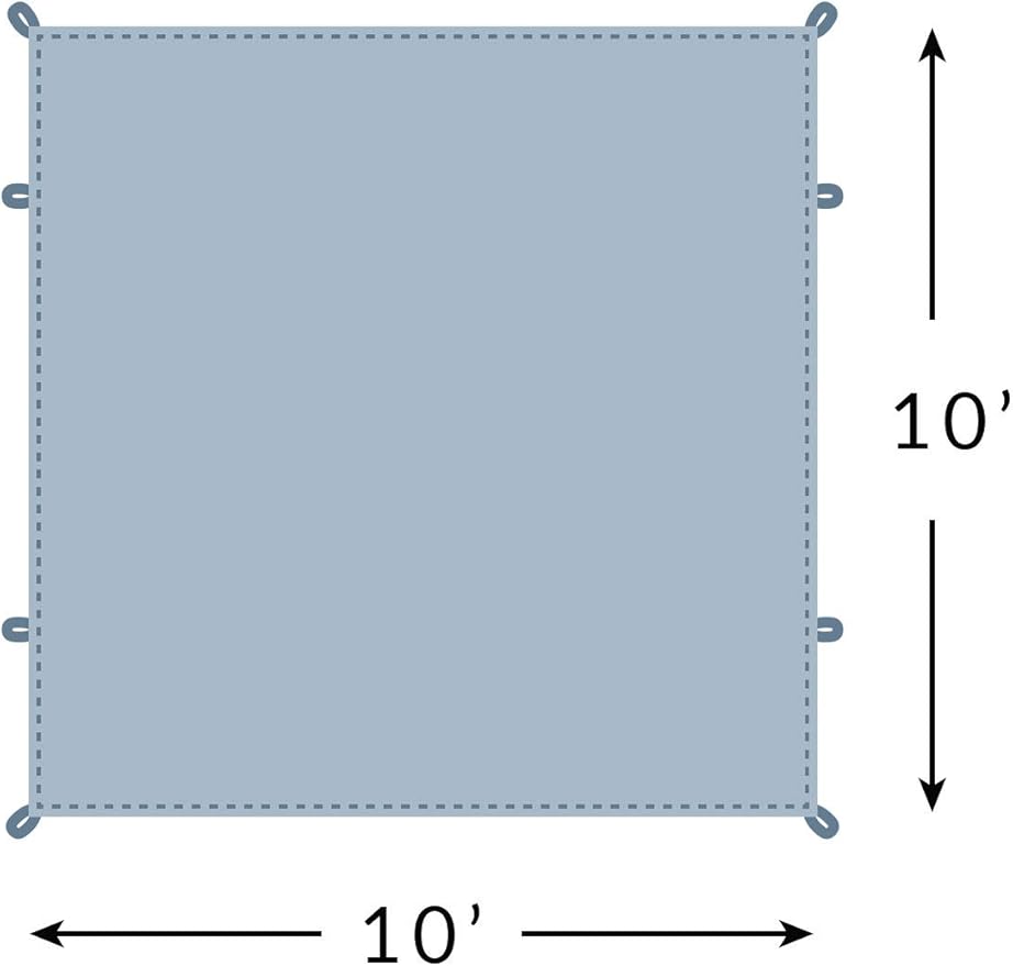 Teton Sports Tarp Footprint,Waterproof Tarp Fits Under Your Canvas Tent to Keep Your Tent Clean and Dry, for Camping, Picnics, Outdoor Activities, Canvas Tent Sold Separately