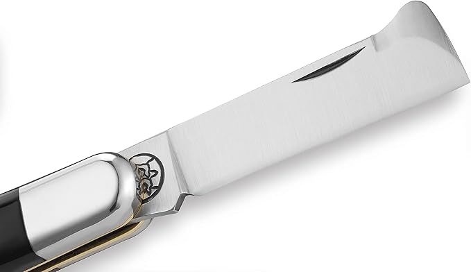 Due Buoi GRAFTING KNIFE 203C LEFTY BUFFALO HORN HANDLE. (PROFESSIONAL KNIFE NOT AN EDC POCKET KNIFE)