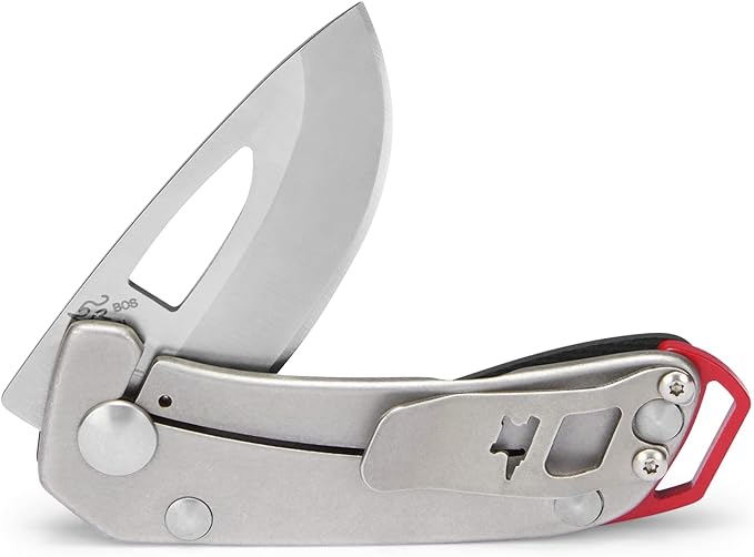 Buck Knives 417 Budgie Folding Pocket Knife with Clip, Lanyard Hole, 2" S35VN Stainless Steel Blade (Black)