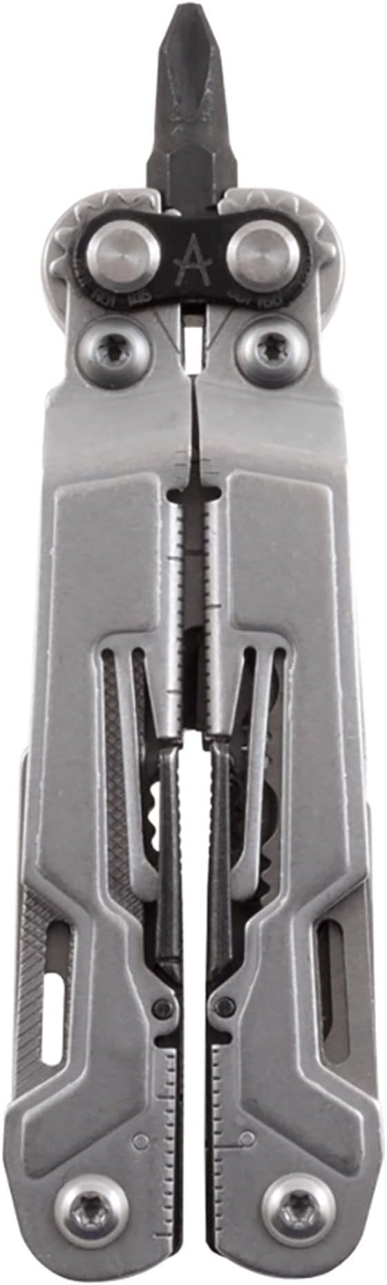 SOG PowerPint Mini Compact Stainless Steel Multi-Tool |18 Lightweight Specialty Tools & SOG Multitool Pliers Pocket Knife, Stone Wash