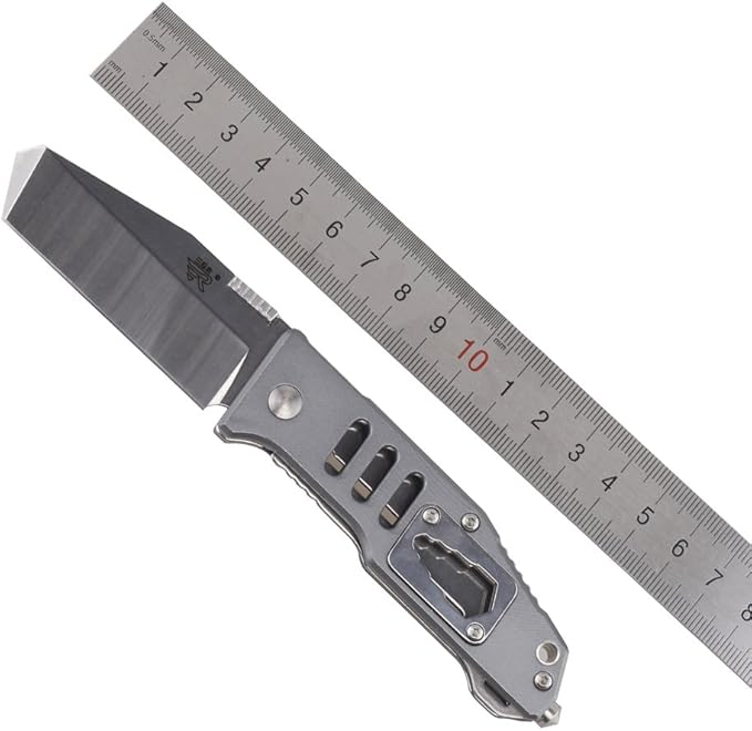Sanrenmu 7046 Folding Knife multifunction tools knife Aluminum Handle (7046LTX-LK-T3)