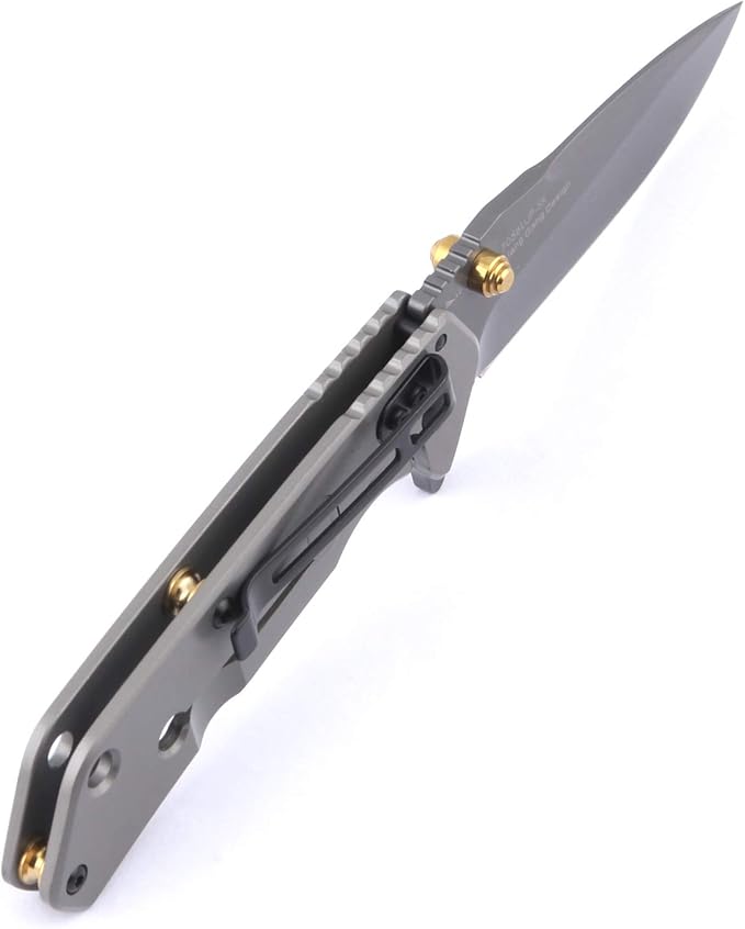 Sanrenmu 7056LUC Line Lock 8Cr14Mov Blade 3Cr14N Handle Folding Knife