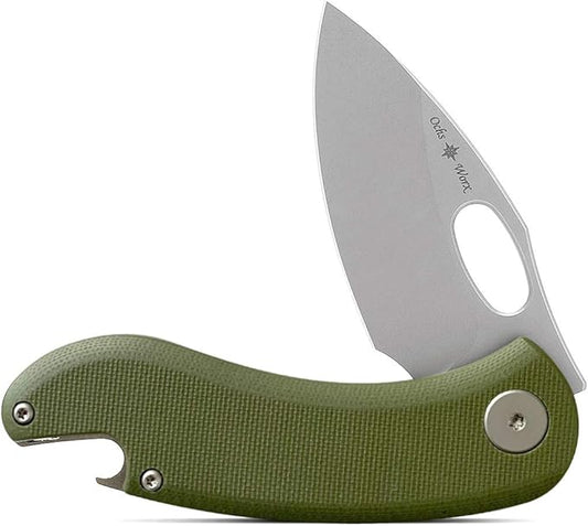 Drop + Eric Ochs Otter Titanium Liner Lock EDC Folding Pocket Knife with Integrated Bottle Opener