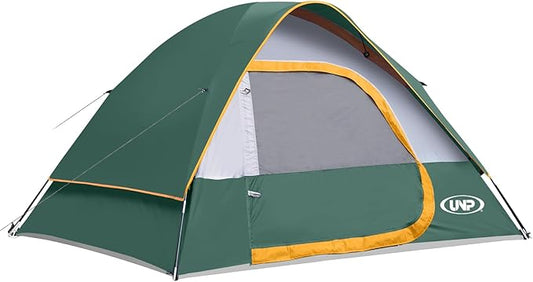 Camping Tent 4 Person, Waterproof Windproof Tent with Rainfly Easy Set up-Portable Dome Tents for Camping