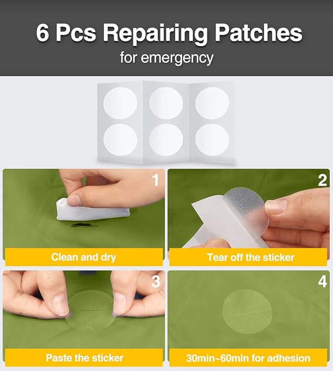 Luxtude Sleeping Pad for Camping, 4" Thick Queen Camping Mattress, Double Sleeping Pad for 2 Person, Inflatable Camp Mattress with Foot Pump, Air Mat for Adults - Backpacking/Car Traveling/Hiking