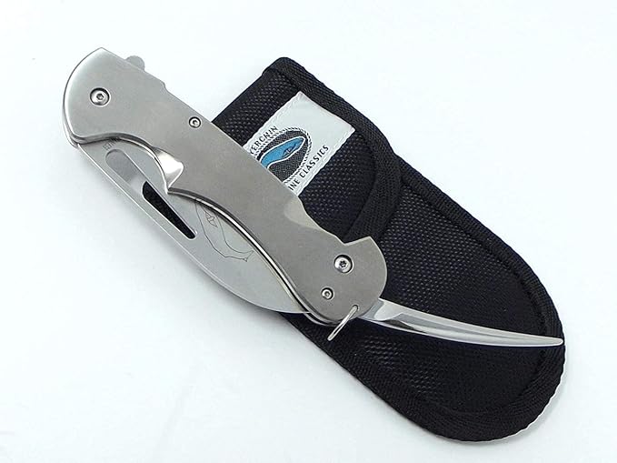 Myerchin Professional Generation 2 Titanium Captain Rigging Knife Tf300P Marlinspike Belt Pocket Sheath With BONUS Leather Lanyard Strap