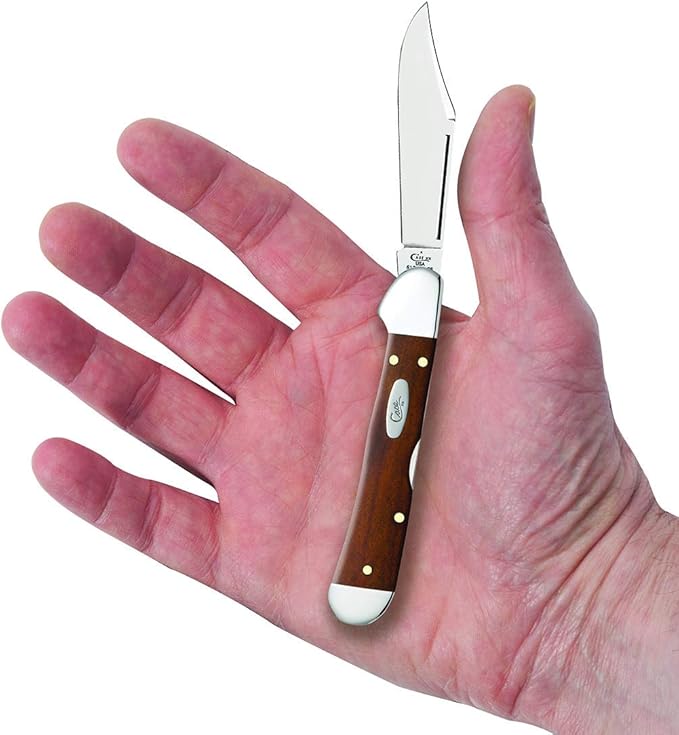 Case WR XX Pocket Knife Chestnut Smooth Bone Mini Copperlock Item #28704 - (61749L SS) - Length Closed: 3 5/8 Inches