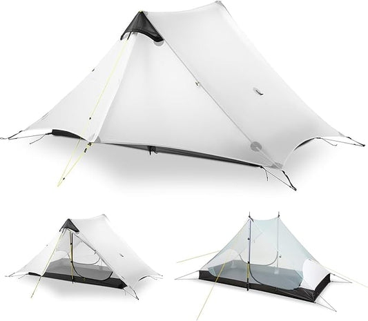 LANSHAN Ultralight Tent 3-Season Backpacking Tent for 1-Person or 2-Person Camping, Trekking, Kayaking, Climbing, Hiking